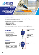 Ultrasonic cutting & surface machining effector Nomex alu Honeycomb - SONIMAT